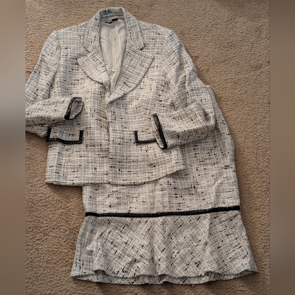 New With Tags Tweed Skirt + Jacket Set from Zara Woman - Picture 1 of 10